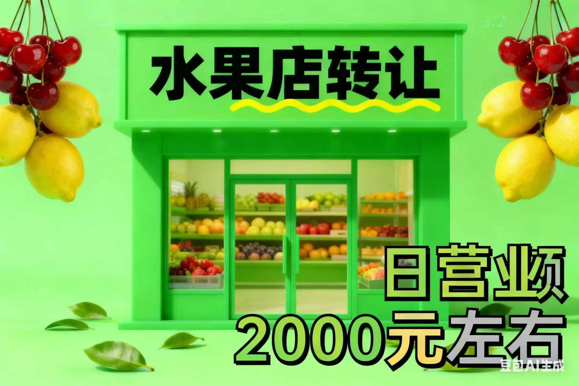 华府春天商业街营业5年水果店转让