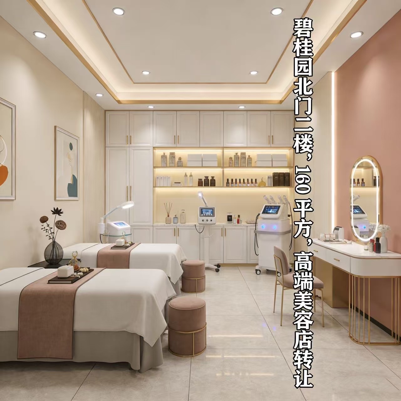 碧桂园二楼160平高端美容院