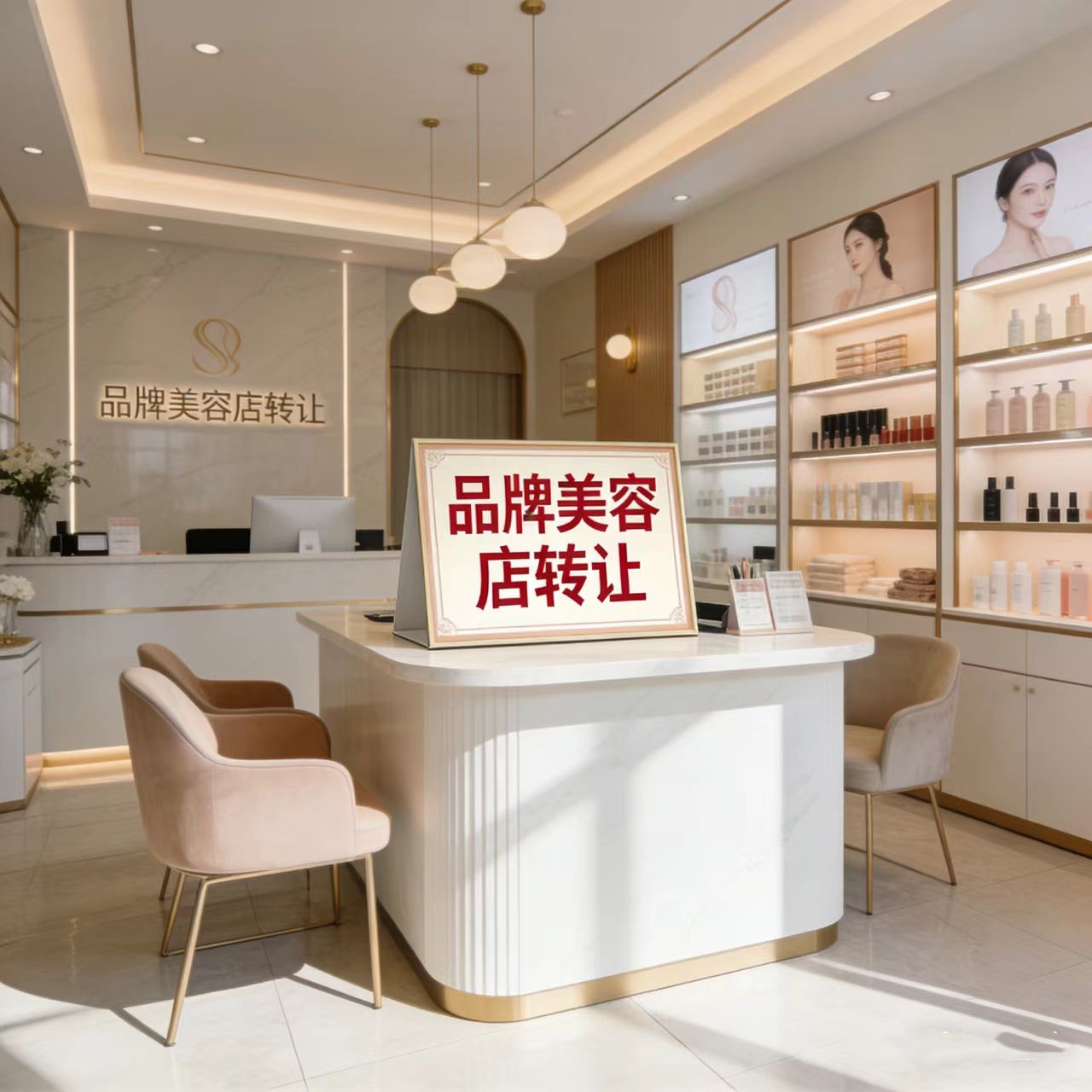 灵璧山水御景花园附近45平美容店