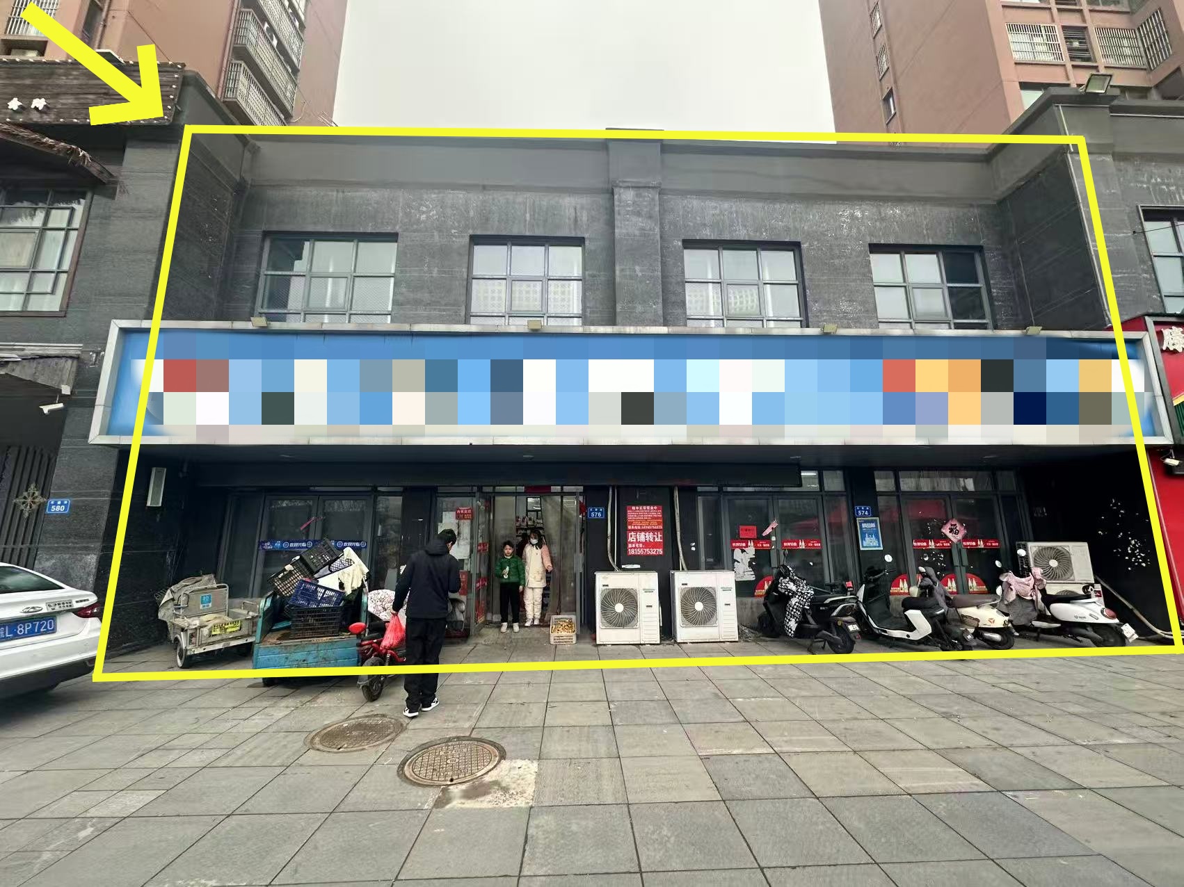 凯旋门南门400平生鲜超市